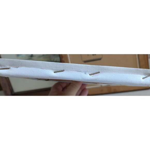 Original Floral Oil Painting On Stretched Canvas Signed By Artist Roxy - Romanti - Picture 10 of 14